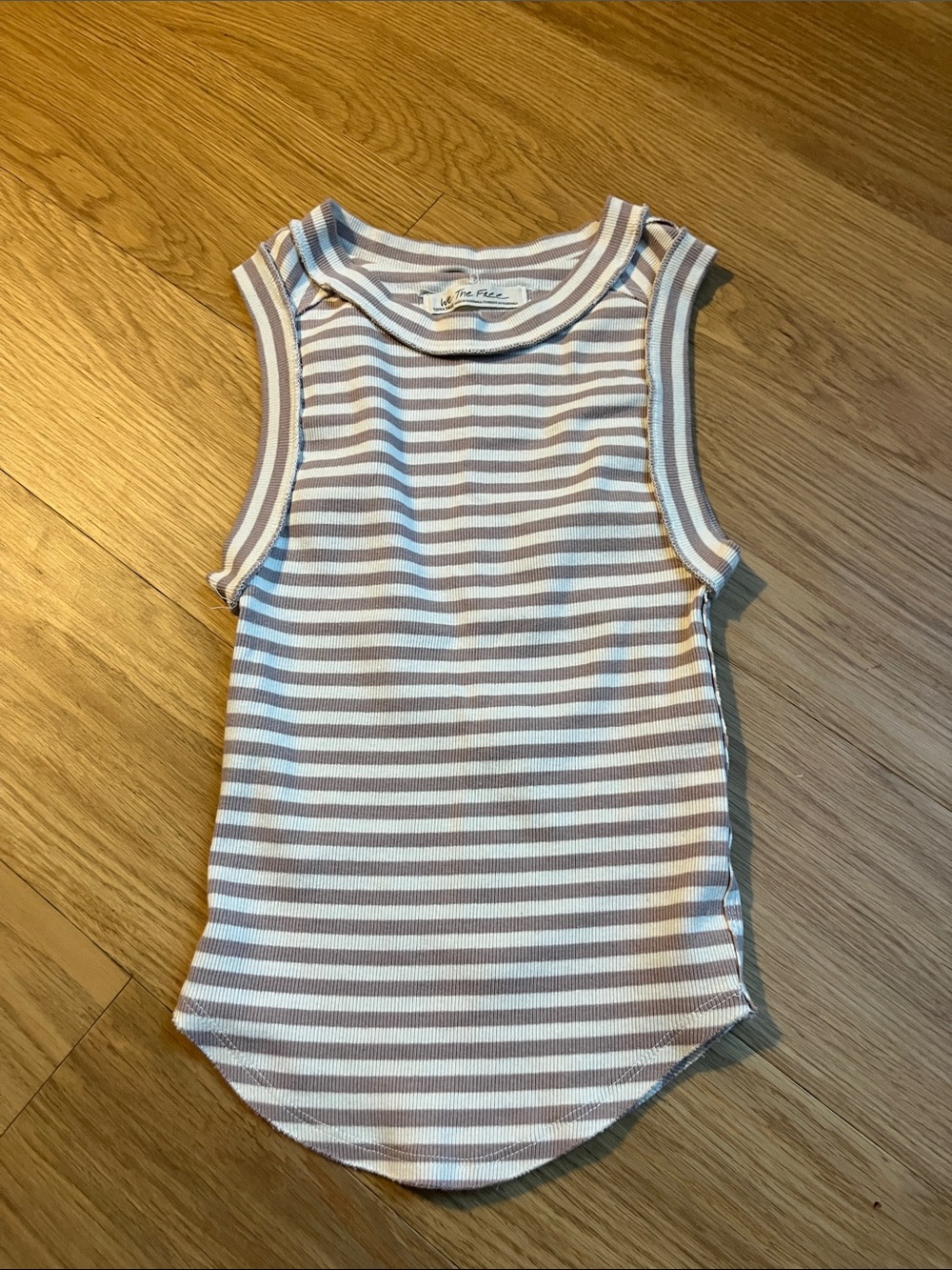 We The Free Women’s Kate Tank Striped- lavender and white size XS